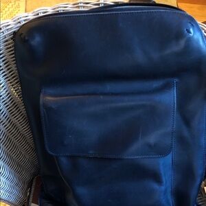 Black Leather Backpack